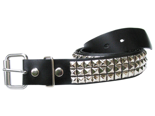 3 row Pyramid on sale stud leather belt