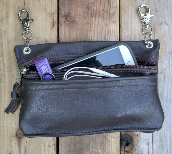 Handmade Leather SmartPouch - Horizontal Style-Shoulder Bags and Pouches-Handmade'n Leather